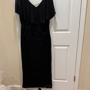 Connected Apparel Black Strapless Dress